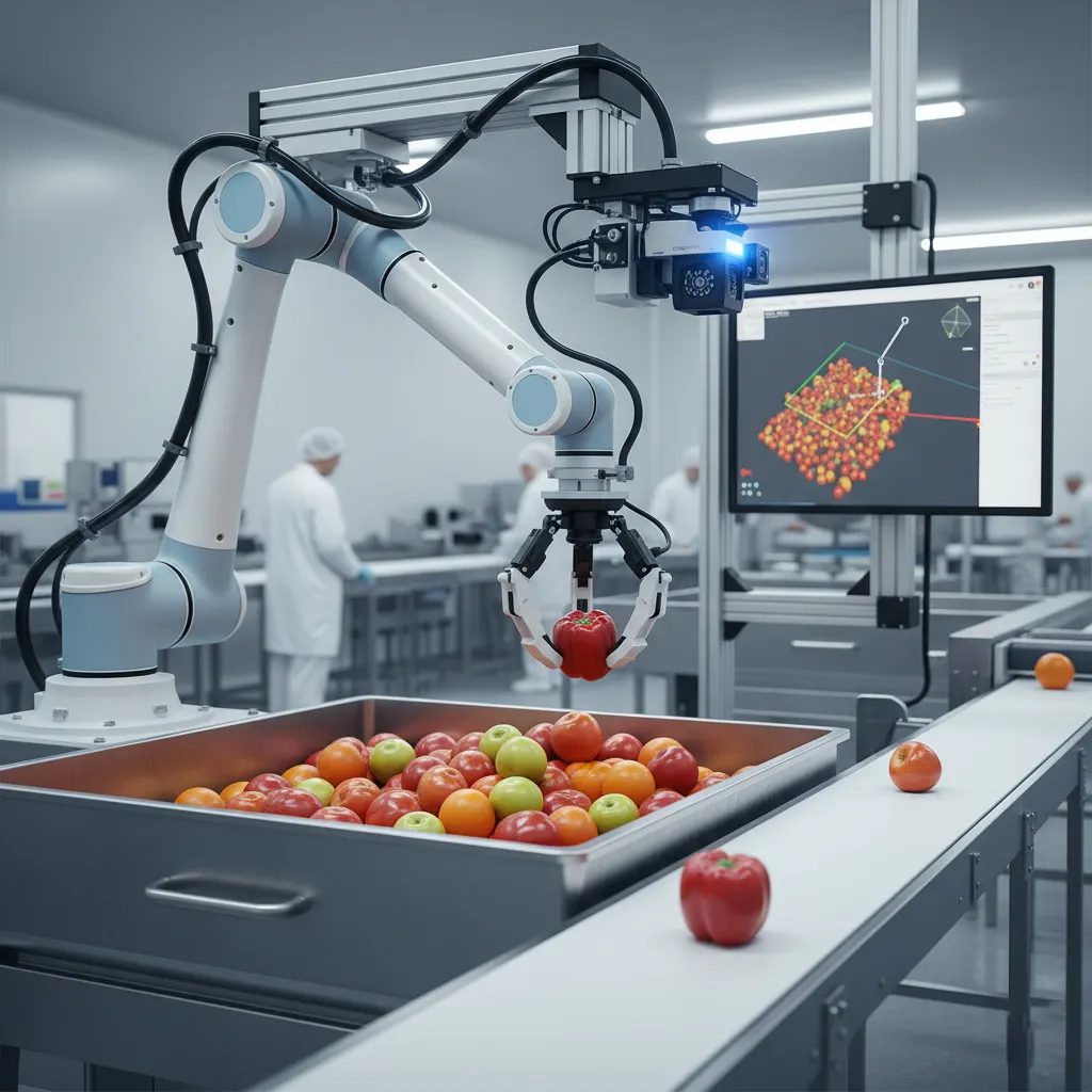 Bin picking in food processing
