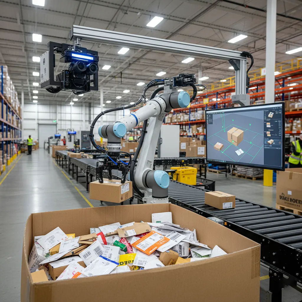 Bin picking in logistics and parcel